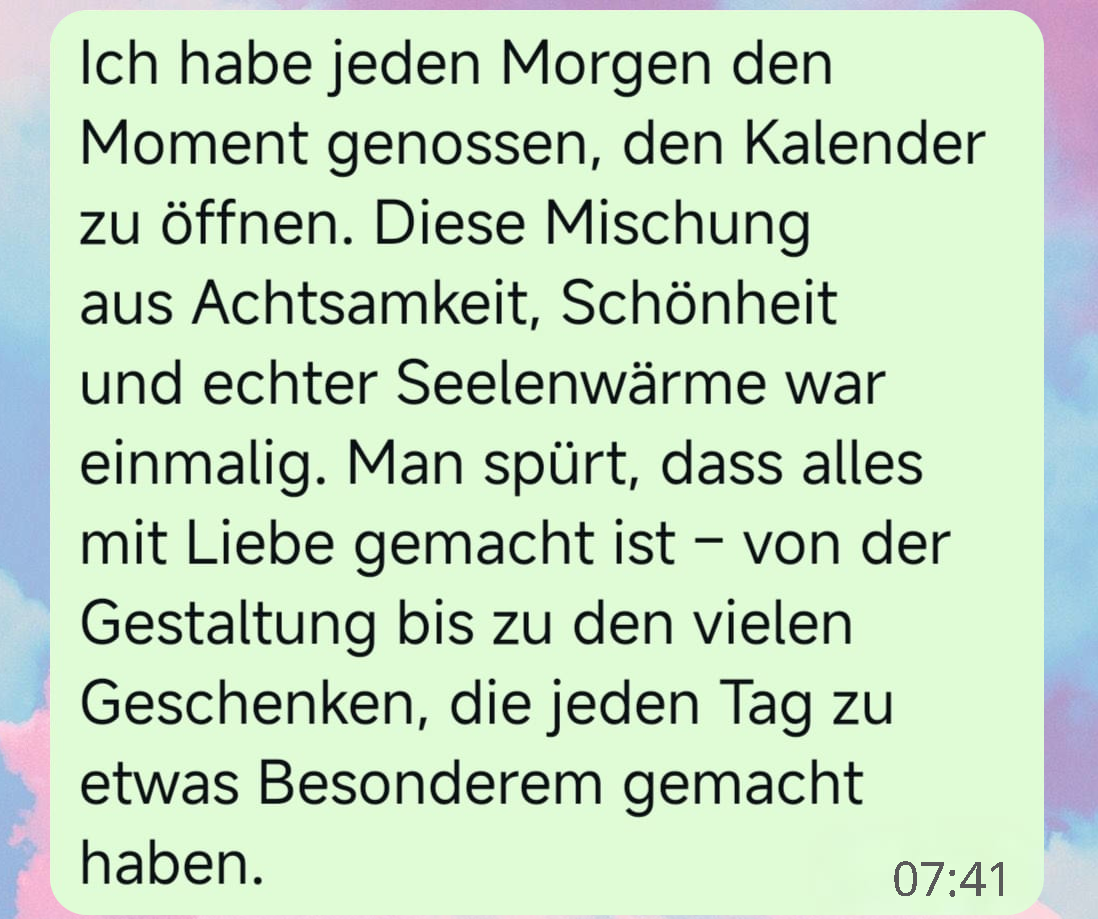WhatsApp Nachricht Sophia